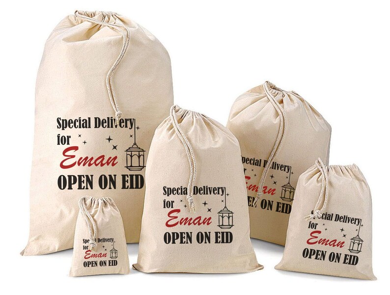 Personalised Eid Gift Bags - Various Sizes Available - Eman Design 