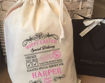 Personalised Hoppy Easter Gift Bags Various Sizes  - Harper Design