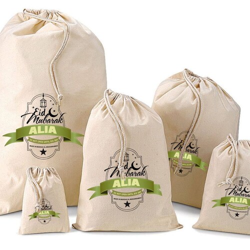 Personalised Eid Gift Bags Various Sizes Available Umar Etsy UK
