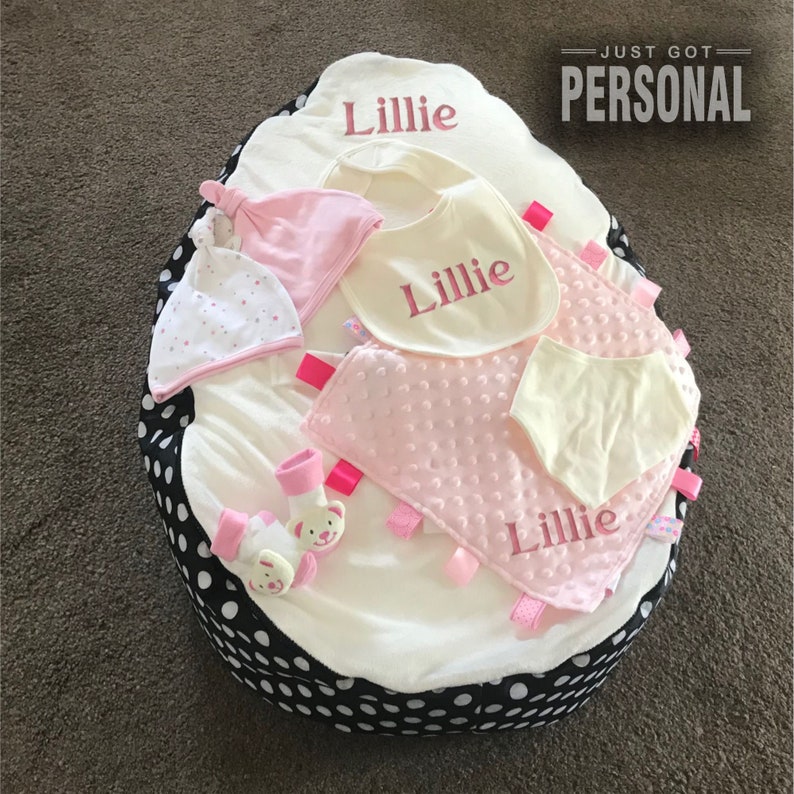 Personalised Baby Bean Bag Gift Pack Baby Girl or Baby Boy Etsy