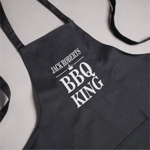 Personalised BBQ King Apron - Birthday Fathers Day Gift