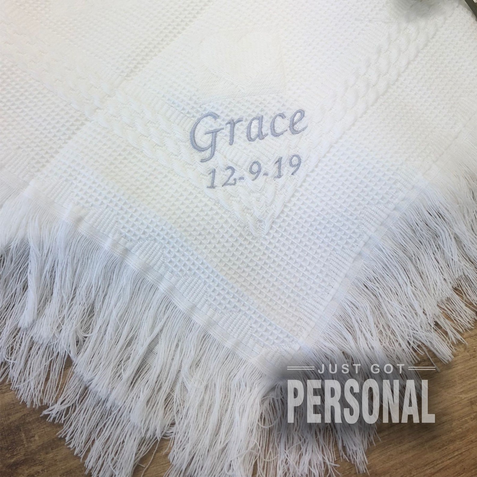 Personalised Christening Blanket Baptism Blanket Baby Etsy