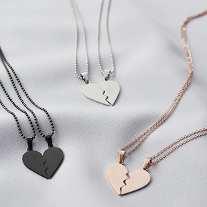 Half broken heart necklace for Couples And Frieds