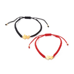 Bracelets For Couples Personalised Friendship Bff Jigsaw Puzzle Black Red String Bracelet image 3