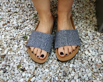 Silver glitter covers for the 'Ethical Magic Sliders', your upcycled sliders.