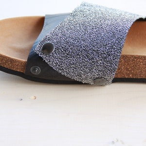 Silver glitter covers for the 'Ethical Magic Sliders', your upcycled sliders. image 4