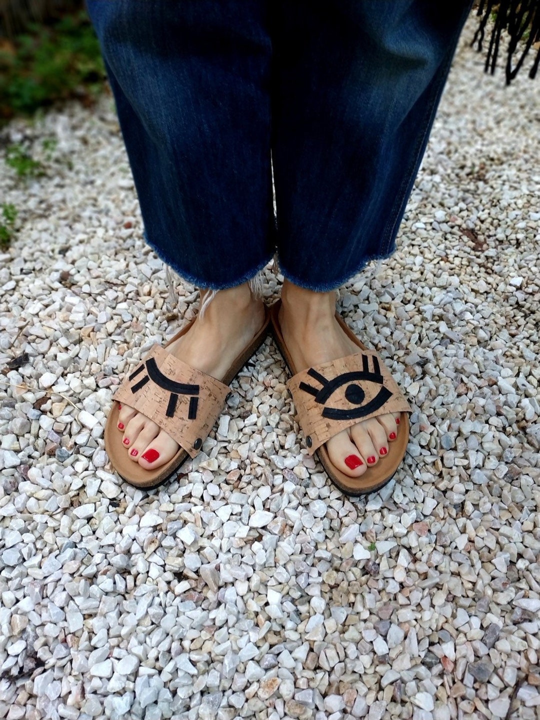 Buy Eyes Design' Covers for the 'ethical Magic Sliders', Made of Cork  Fabric for Your Upcycled Vegan Online in India