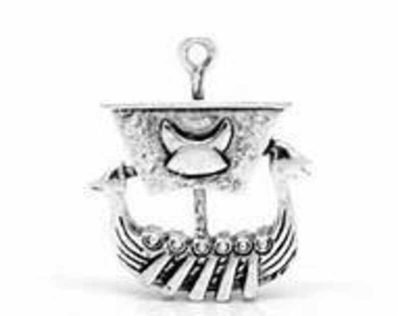 4 x Tibetan Silver Spatula Charms Pendants
