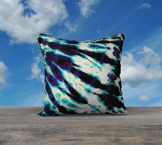 tie dye throw pillow