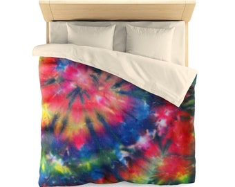 Tie Dye Bedding Duvet Cover Comforter Cover Spiral Pink Blue Red Blanket Cover  Queen Twin Pillow Sham