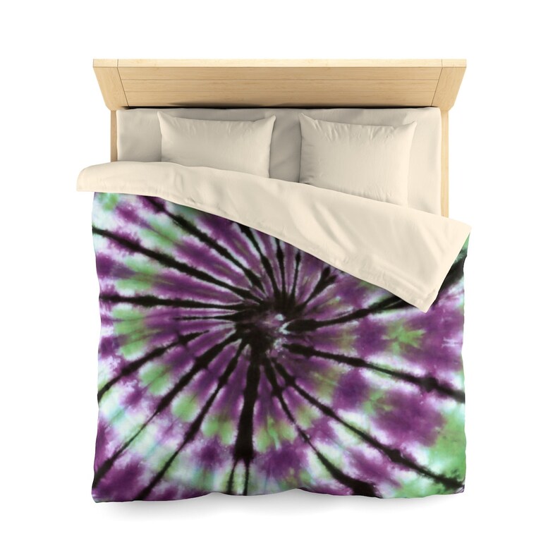 Tie Dye Bedding Duvet Cover Comforter Cover Purple Black Green Etsy