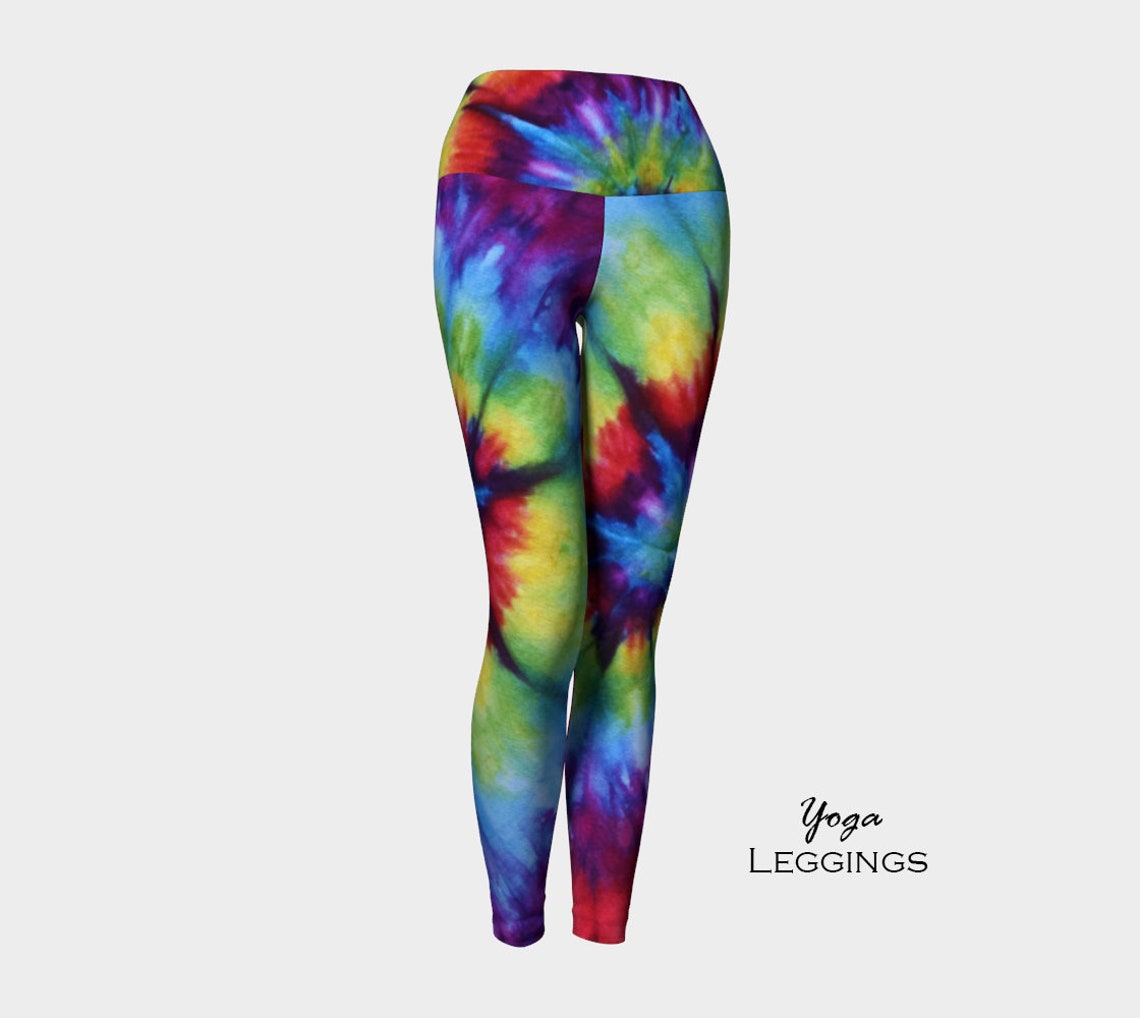 Tie Dye Leggings-women's Leggings-capri Leggings-colorful | Etsy