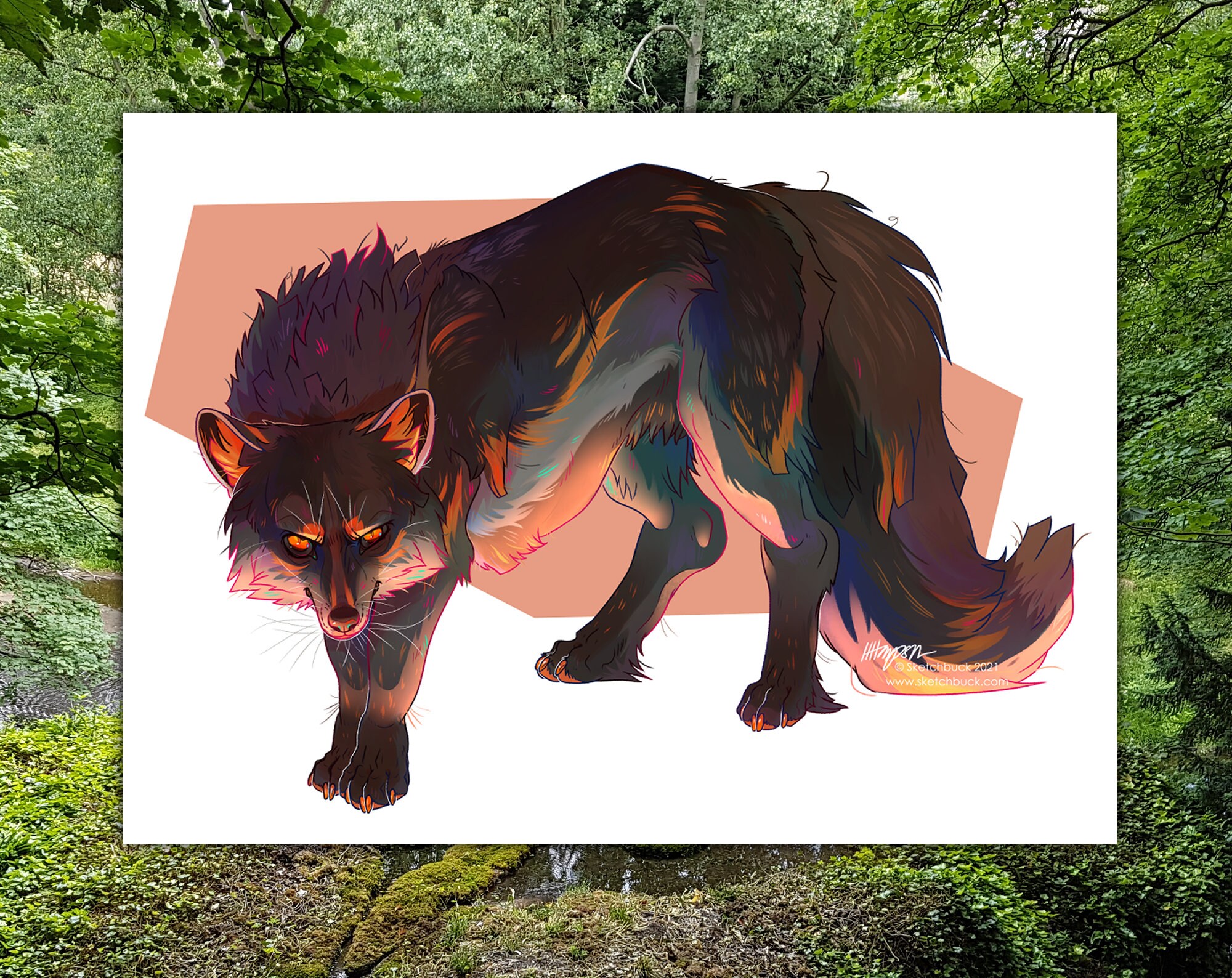 Custom Digital Feral Character or Creature Illustration by Etsy