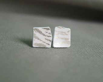 Goldie porcelain earrings