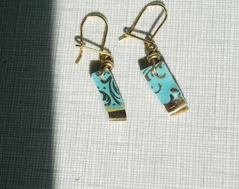 Clementine - porcelain earrings