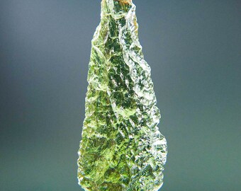 Rare Moldavite - Perfect Drop shape - quality A+ CERTIFIED