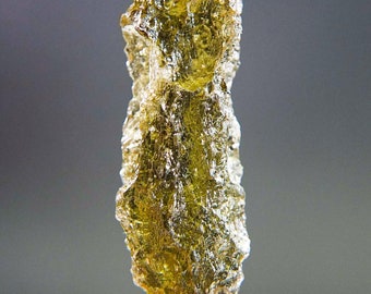 Certified Moldavite with Brown color