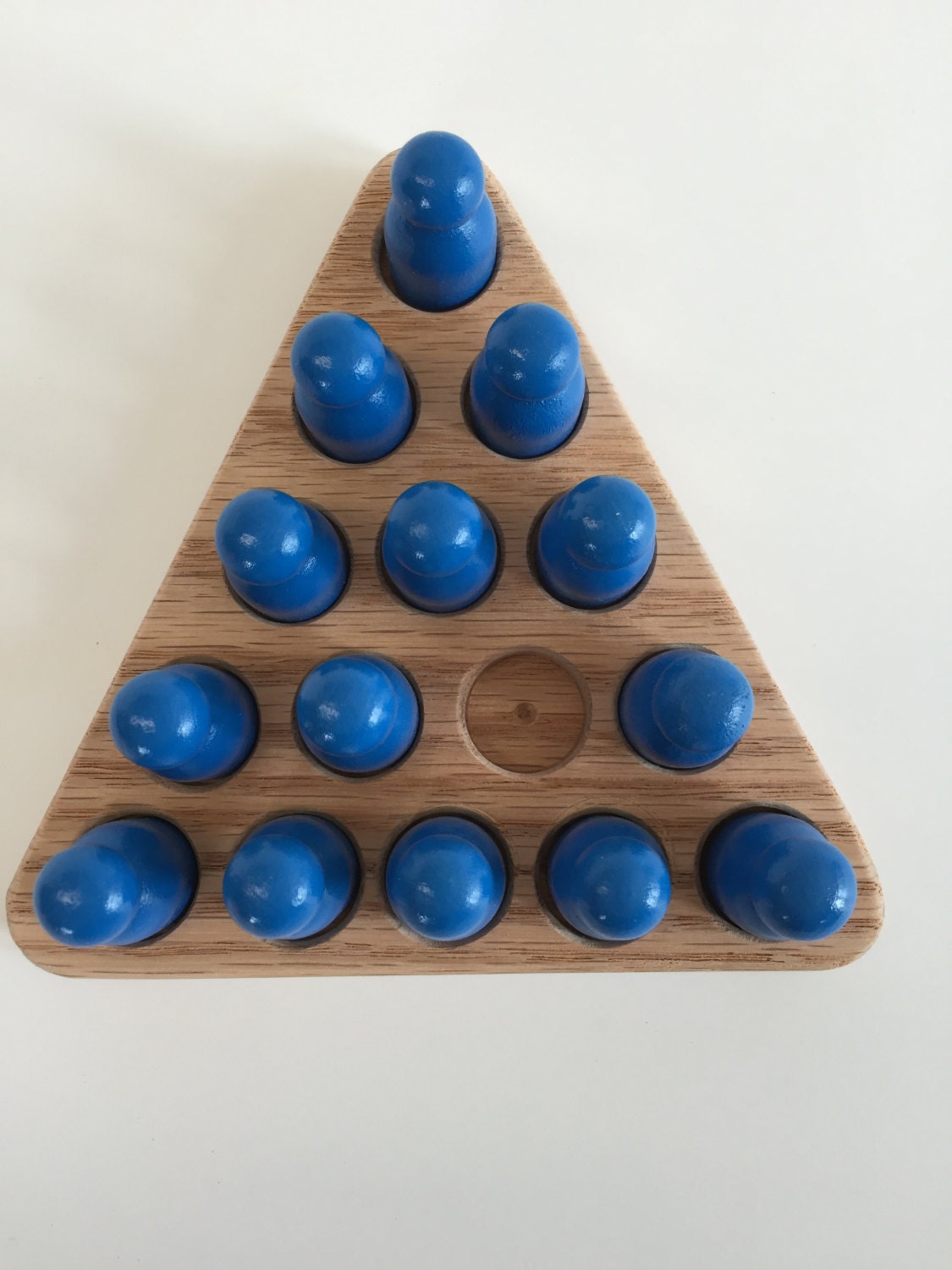 Triangle Game Toy. Wooden Toy Jumping Game. Wooden Puzzle. Etsy