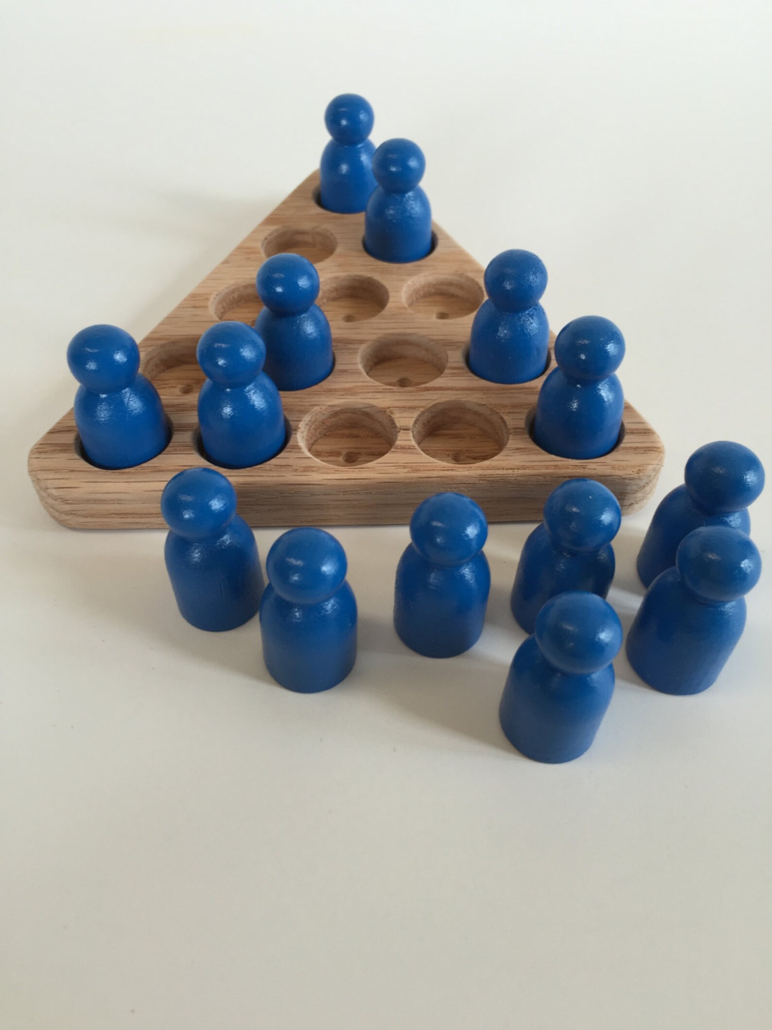 Triangle Game Toy. Wooden Toy Jumping Game. Wooden Puzzle. Etsy