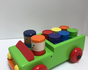 Wooden Toy Pick-up Truck