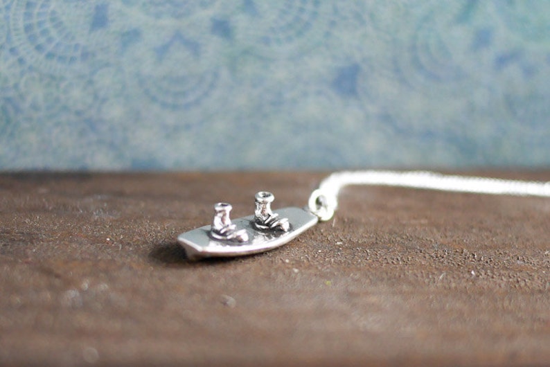 Sterling Silver Wakeboard Necklace