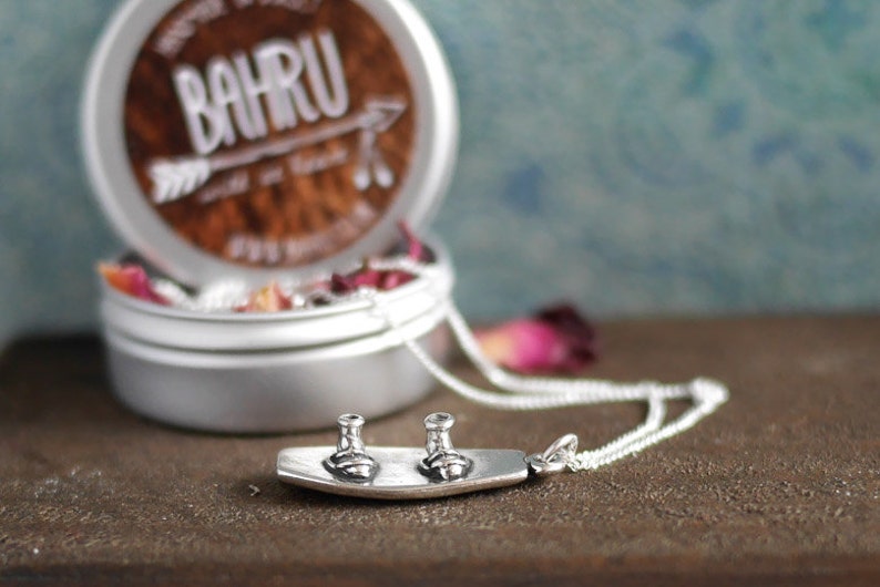 Sterling Silver Wakeboard Necklace