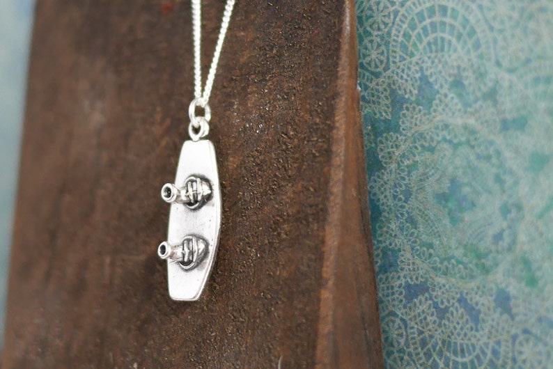 Sterling Silver Wakeboard Necklace