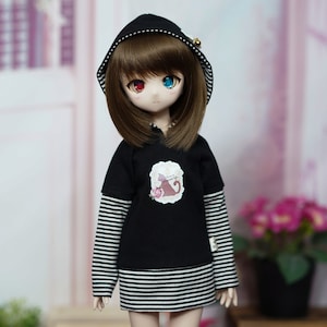 BearMart - ミニドルフィードリームドール用フード付きスウェットシャツD