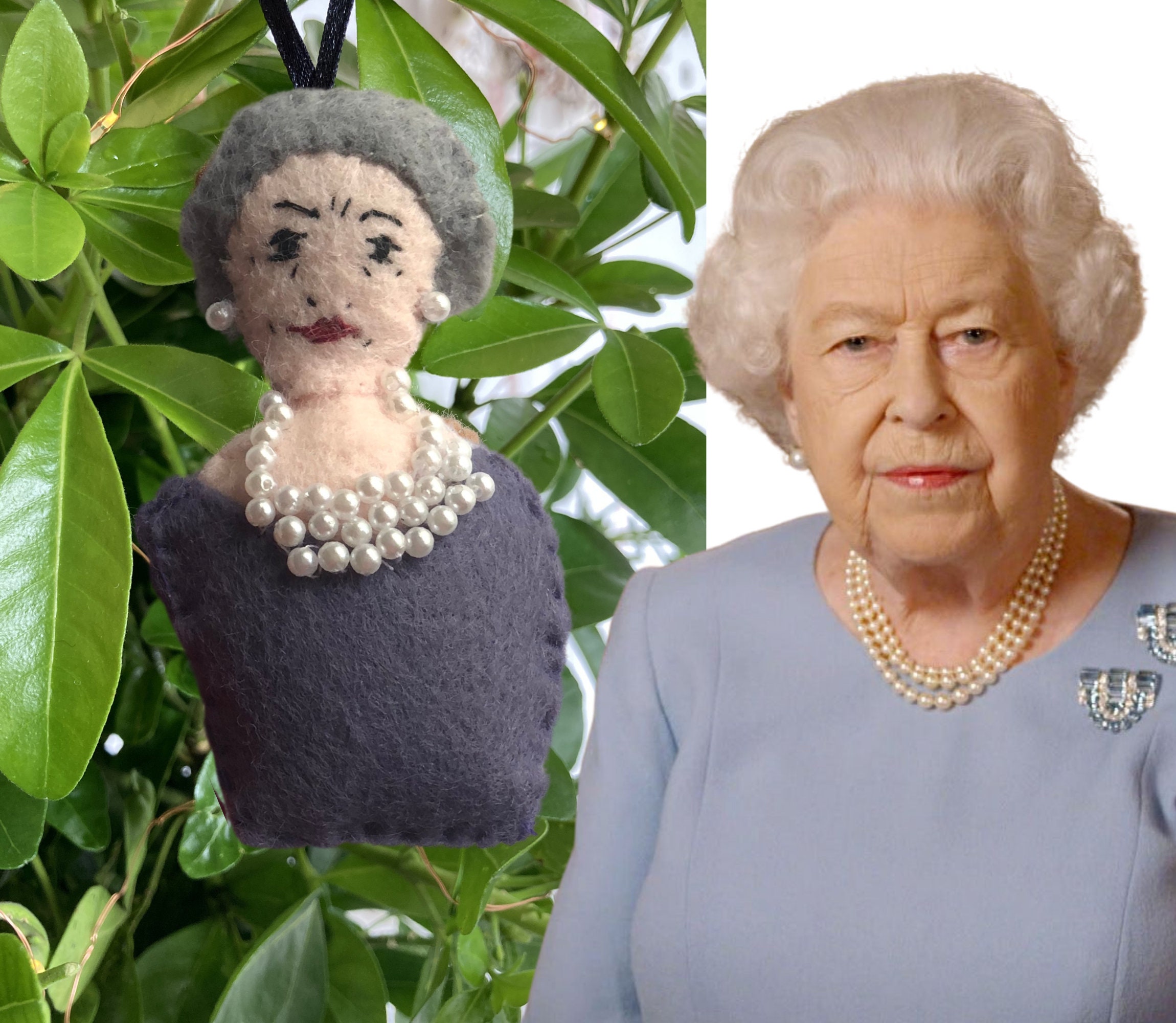 Queen Elizabeth II Christmas Ornament Kings and Queens Etsy