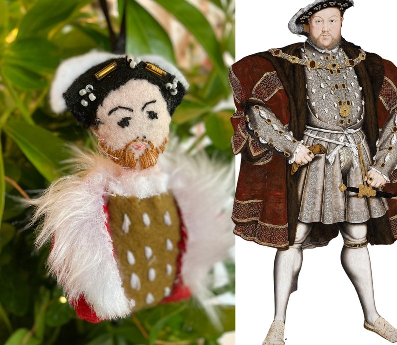 Henry VIII Christmas Ornament Kings and Queens Hanging | Etsy