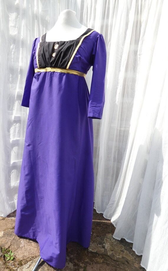 regency purple dress