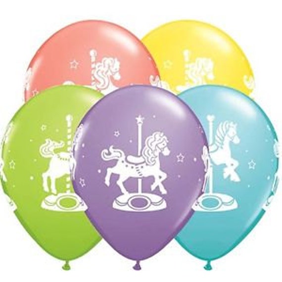 Carousel Party Balloons Party Decoration Carousel Party Etsy