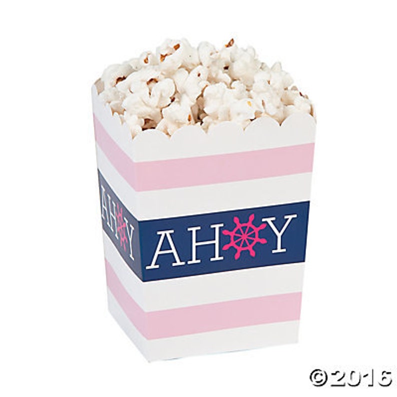 Nautical Girl Popcorn Boxes