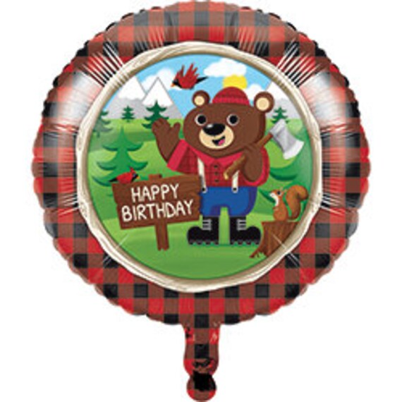 lumberjack balloons lumberjack party
