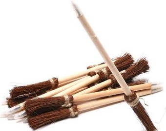 12/ Witch's broom pens / Harry Potter theme party / wizard party theme / party favors / witch's broom favors/