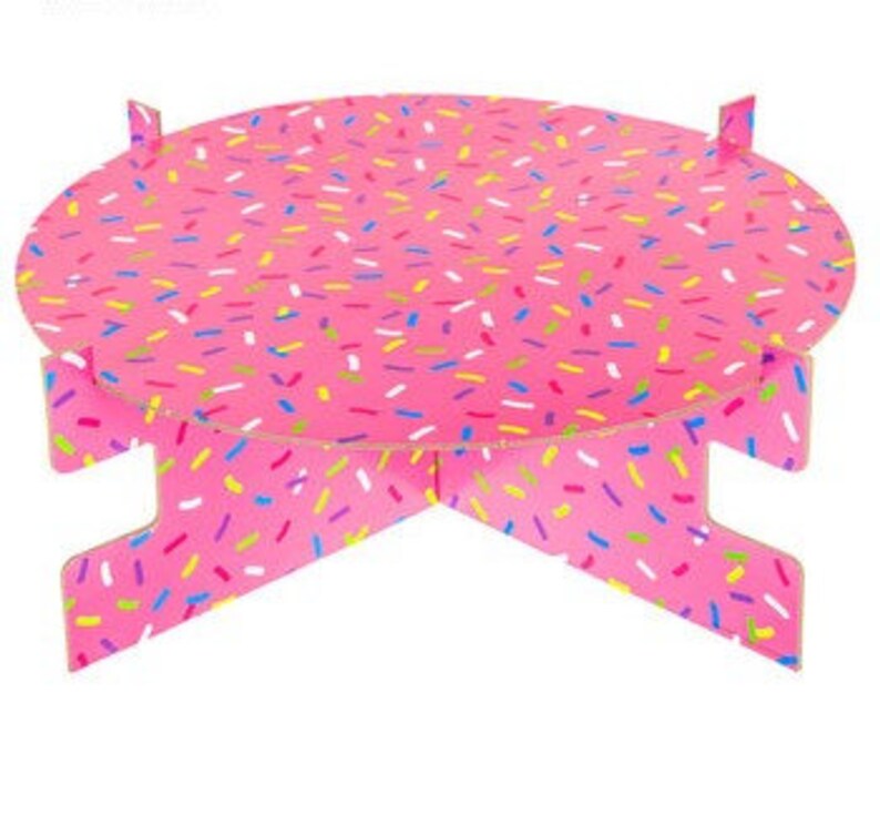 Sprinkle cake holder Donut Treat Stand Donut stand treat holder sprinkle sprinkles ice cream donut party cake holder cake stand