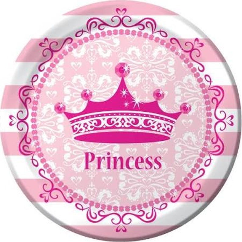 princess theme party Royal Princess lunch plates 8