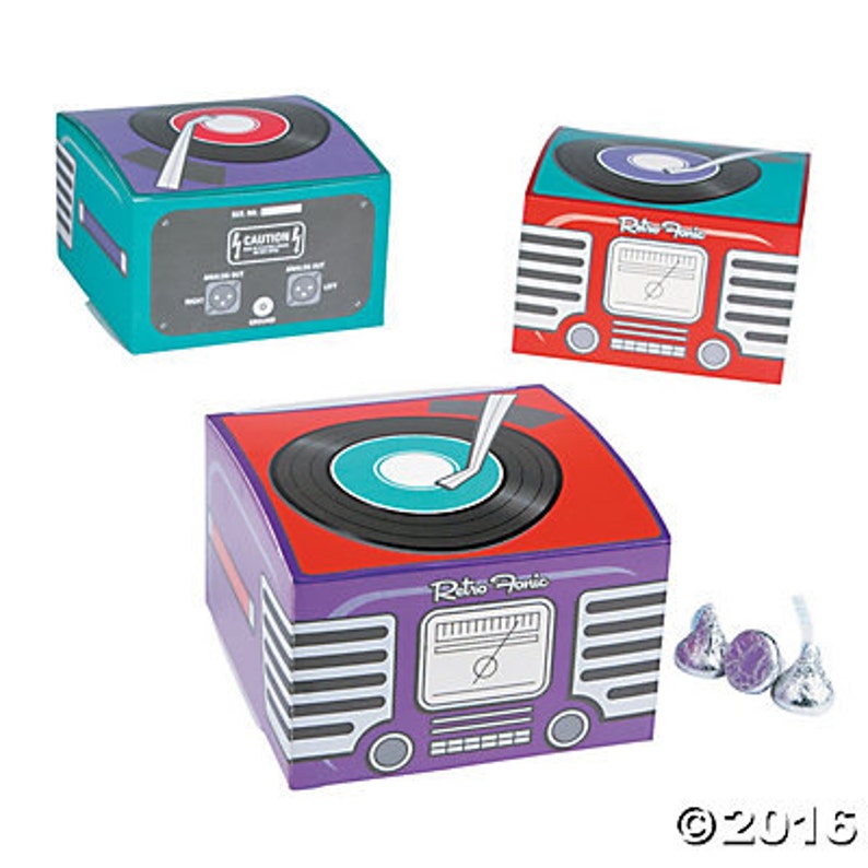 The great 50\u2019s Favor Boxes 50s 50/'s Party 50/'s g=favor boxes the 50/'s rock