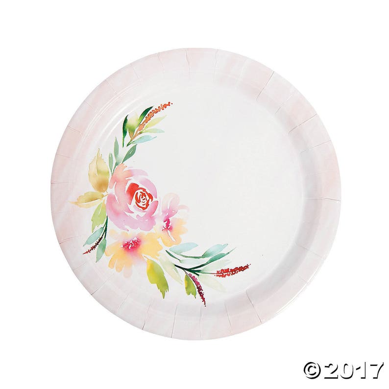 My Sweet Floral Vintage Collection Dinner Plates Wedding Etsy