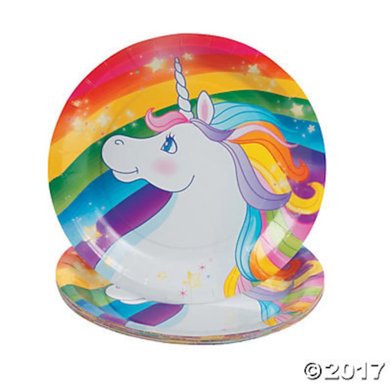 My Magical Unicorn Dessert plates unicorn Party theme Unicorn Unicorn Party party platesunicorn plates