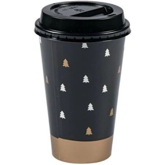 Christmas paper coffee Cups /Christmas/ insulated coffee Etsy
