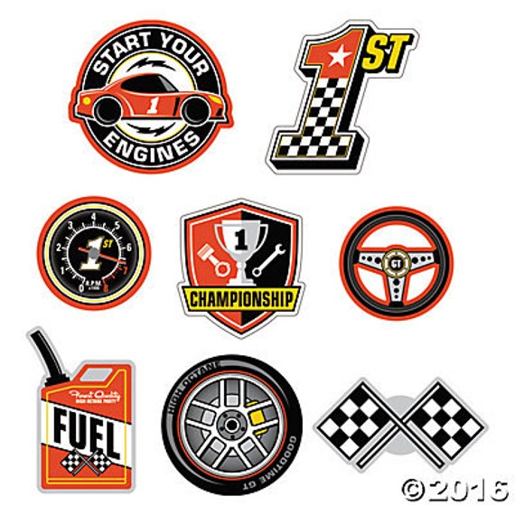 HOT WHEELS Racing Scene Setter HAPPY BIRTHDAY Party wall decor Race Cars