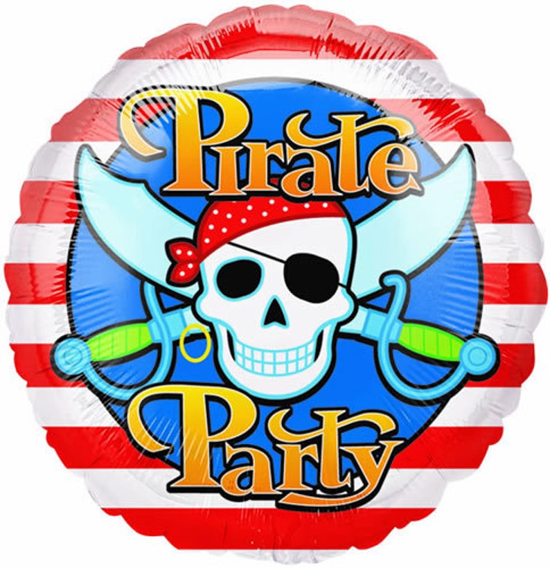 18 Pirate Balloon pirate party pirate theme pirate birthday