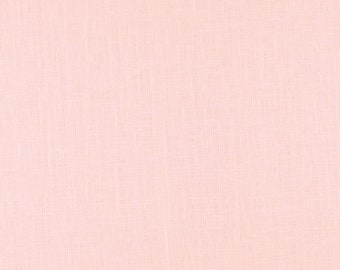 Blush Pink Washed Linen Fabric -Linen By The Yard - 100% Linen - Flax Fabric