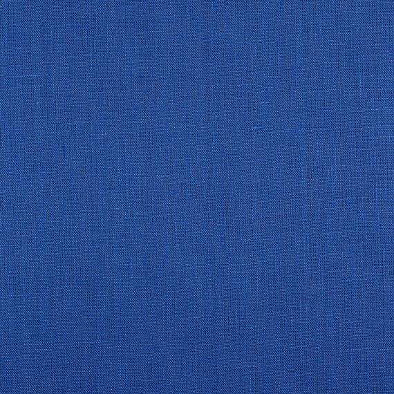 Matisse Blauer Leinen Stoff Meterware Gewaschenes Leinen aus 100