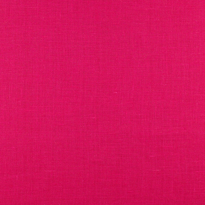 Pair of Magenta Linen Shams Tailored Bedding Modern Cheerful Bedding Made to Order in the USA image 3