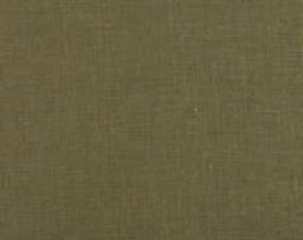 Deep Moss Green Linen Fabric - Pre Washed Linen Fabric - Fabric By The Yard - Soft Fabric