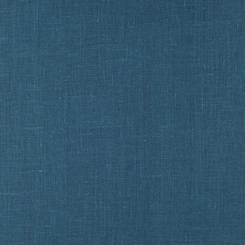 Linen Throw Blanket XL Marine Blue Solid Blue Blanket Made Etsy