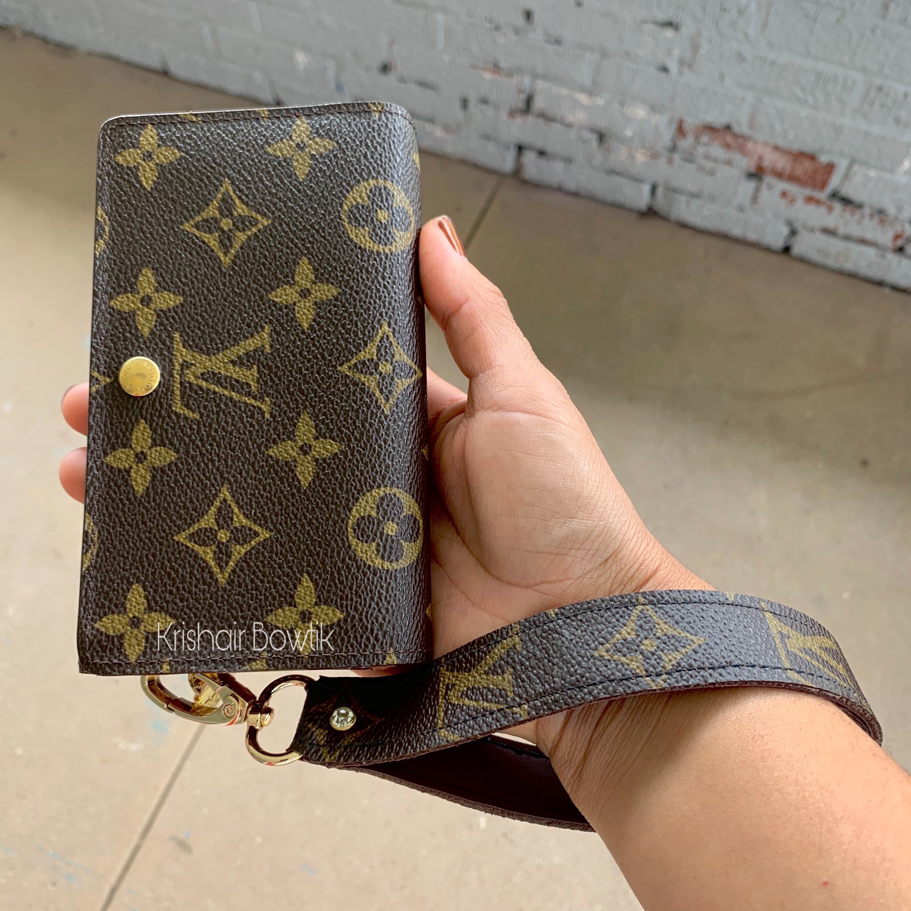 Louis Vuitton Luxury Repurposed Wristlet Strap