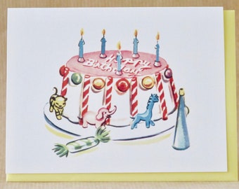 Happy Birthday Karte Geburtstagstorte vonkugelschreiber